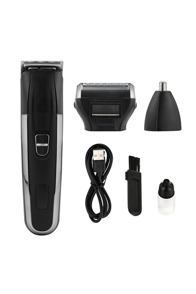 Lawazim 3 in 1 Rechargeable Electric Shaver Grooming Kit with Nose Trimmer an...