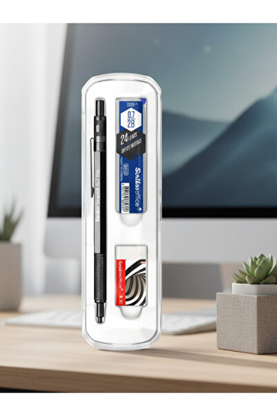 Scrikss Graph-X Versatil Tip Pen Tip+Eraser 3-Piece School Set Crystal Box 0....