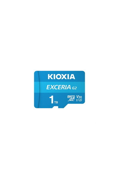 Kioxia بطاقة ذاكرة مايكرو إكسيريا جي2 سعة 1 تيرابايت، فئة U3، سرعة V30، دعم 4...