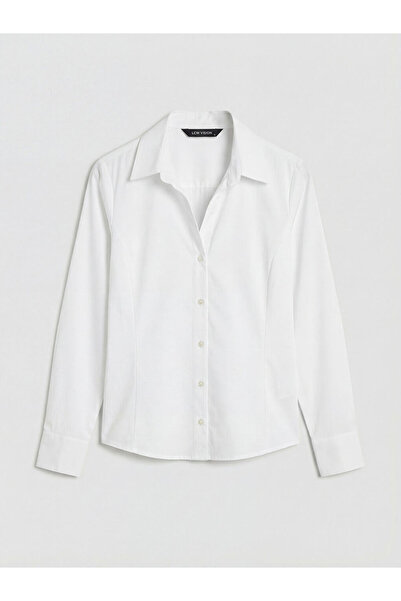 LC Waikiki White Slim Fit Women's Shirt