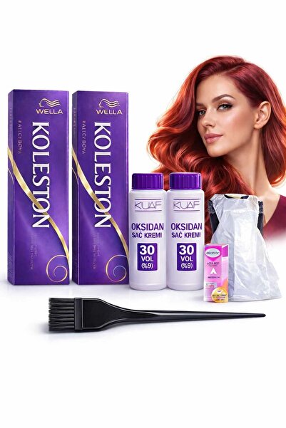 Wella Koleston Tüp Saç Boyası 9/3 Altın Sarısı 2Adet+Oksidan 30 Volume 2Adet+...
