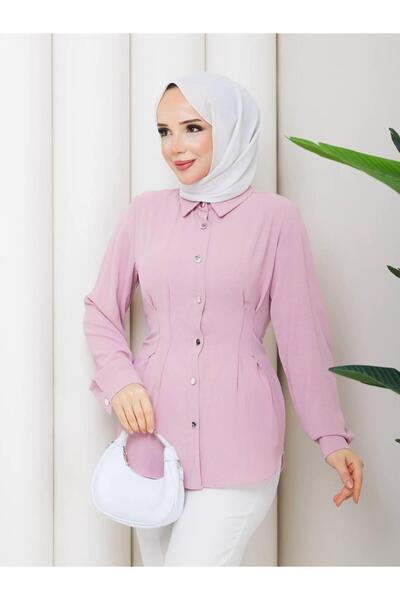 modavelora Oversize Basic Tesettür Gömlek