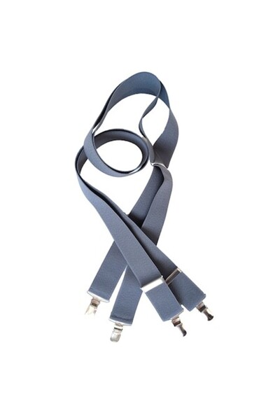 Carmen Bretele bărbătești cu 4 clipsuri, gri