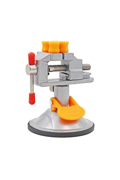 zola Mini rotating vice, made of metal, table mounting with suction cup, maxi...