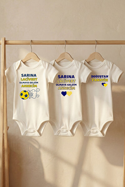 LilJoy 100% قطن عضوي بادي زيبين للأطفال بأكمام قصيرة مطبوع عليه شعار My Mom