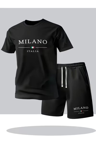 bellanova Men's Summer Shorts & T-Shirt Set – Comfortable and Modern87