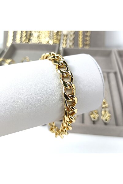 Casa Shop Brățară placată cu aur de 18K – Elegantă, din oțel inoxidabil, pent...