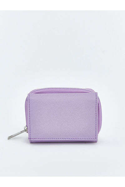 LC Waikiki أرجواني مظهر جلدي أنثى محفظة