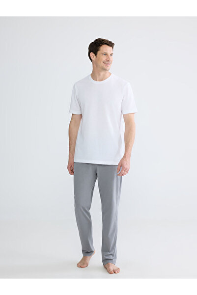 LC Waikiki Γκρι ανδρικό παντελόνι πιτζάμας Standard Fit