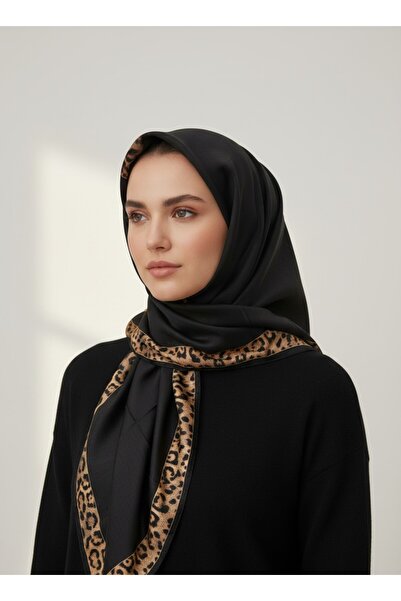 Onur وشاح - متجر أزياء جديد من القماش الناعم ذو اللون الفهد المتوسط ​​والمسطح...