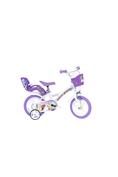 Dino Bikes Bicicleta copii, Dino Bikes, Unicorn Academy, 12 inch, Cadru din o...