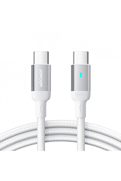 Joyroom Type-C to Type-C data cable, Fast Charge 100W, 480Mbps, 1.2m - White