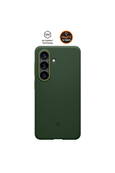 Spigen Galaxy S26 ile Uyumlu Silikon Kılıf Nano Pop Magfit Avo Green Kaymaz K...