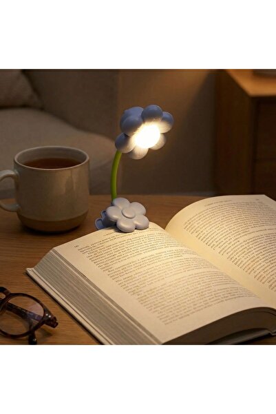 Leyaton Ayçiçeği Model Mandallı LED Kitap Okuma Lambası - Kıvrılabilir Esnek ...