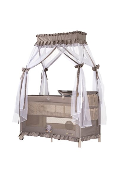 Chipolino Palace Bear Folding Crib Beige