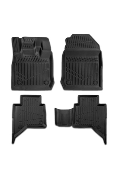 CED AUTO TRADE Σετ Πατάκια Αυτοκινήτου από Λαστιχένια Πατάκια Isuzu D-max 2019->