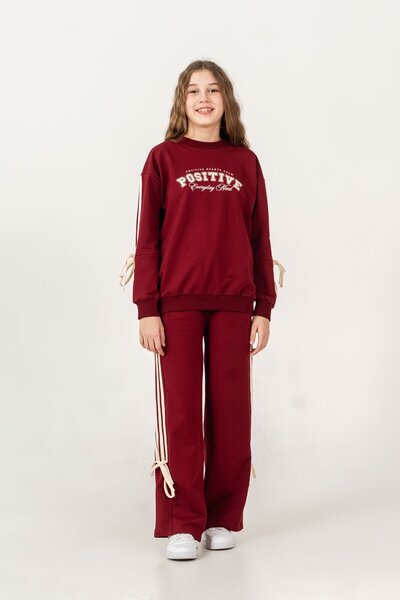 Mışıl Kids Pozitivni Štampano Gornji rukavi Sa paspulom Donji Sa paspulom Kra...