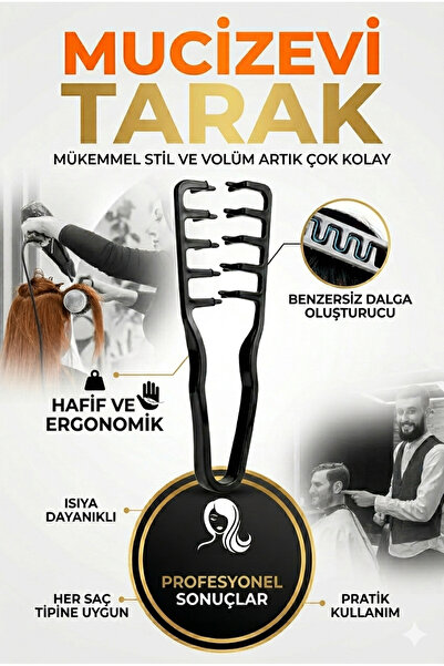 MİNİFİYONK مشط ميراكيولوس تاراك الاحترافي لتصفيف الشعر، مشط سحري