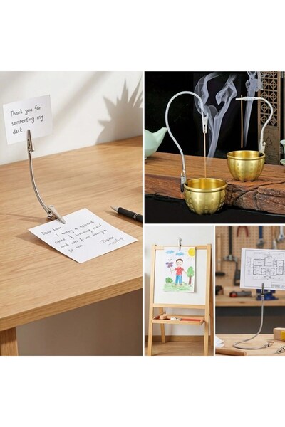 Leyaton 5 قطع من مشابك التمساح ذات الرأس المزدوج المصنوعة من الفولاذ المقاوم ...