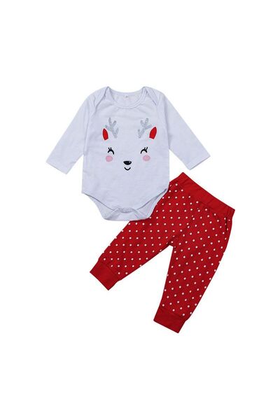 GENERAL Girls' baby set with a modern design, sizes 3 to 12 months