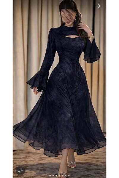 AMAZ فستان سهرة براق أنيق