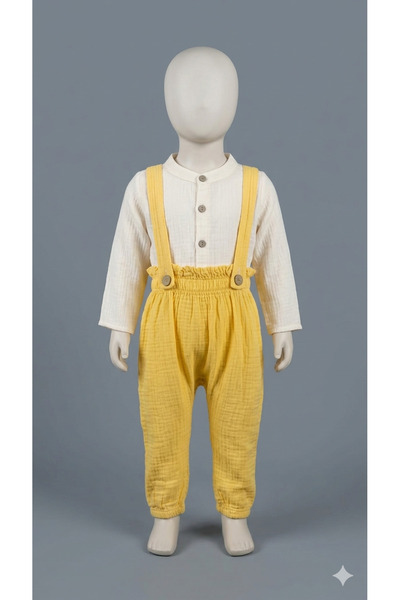 Little Baby Muslin Salopet Set