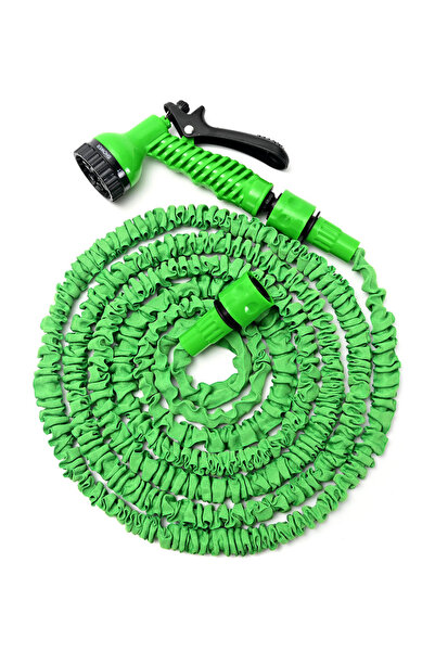 Lawazim Expandable Garden Hose 15m 50ft with 7 Spray Nozzle and Tap Adapter f...