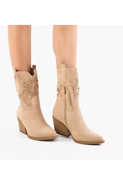 BENOTTİ Iwan Beige Women's Ankle Boots