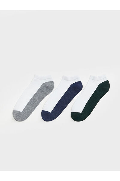 LC Waikiki White Men's Sneaker Socks 3-Pack