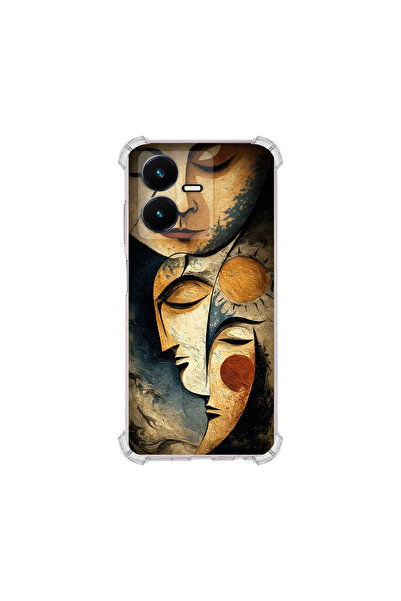 PrintiFy حافظة حماية للزوايا متوافقة مع هاتف Vivo Y22 Metamorphosis Clear Dre...