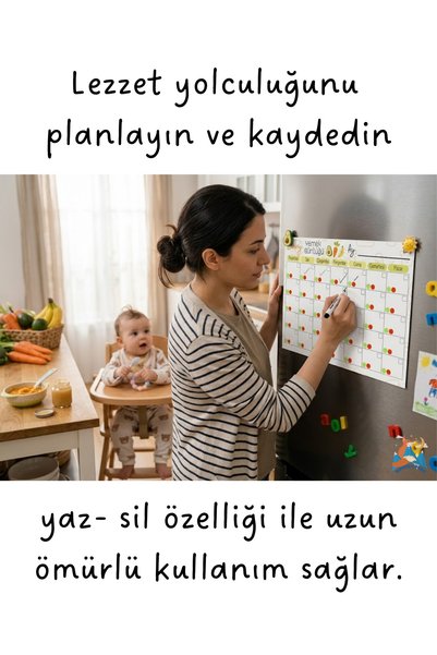 north&peak Baby Supplementary Food Tracking Chart - Weekly Meal Diary & Allergy Tracking Chart