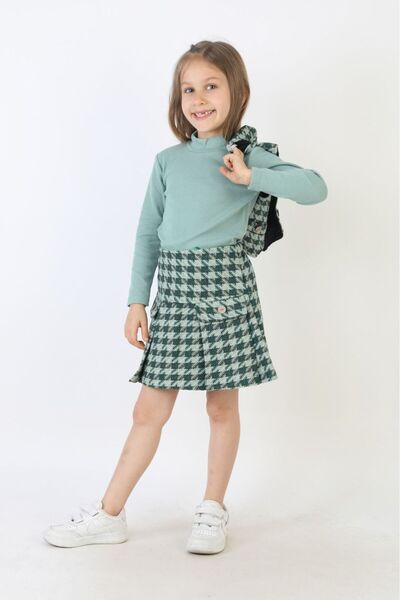 AXXAN Devojčina haljina sa kariranim uzorkom Sa deznom Flotilla Sa džepovima ...