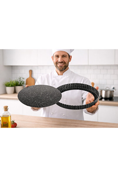 Dania 🥧 28cm Non-Stick Round Tart Pan – Movable Base for Perfect Baking