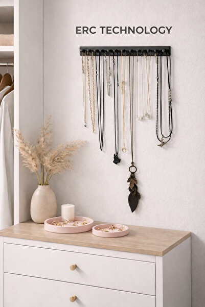 ERCTECH Wall Mounted Necklace Hanger Jewelry Organizer Stand Necklace Organizer