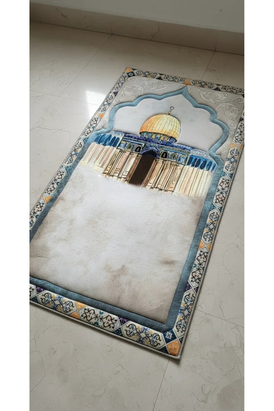 BLGHOME BLG Home Bambu Namaz Seccadesi 80x130 cm - Kaliteli Yumuşak Kaymaz Ta...