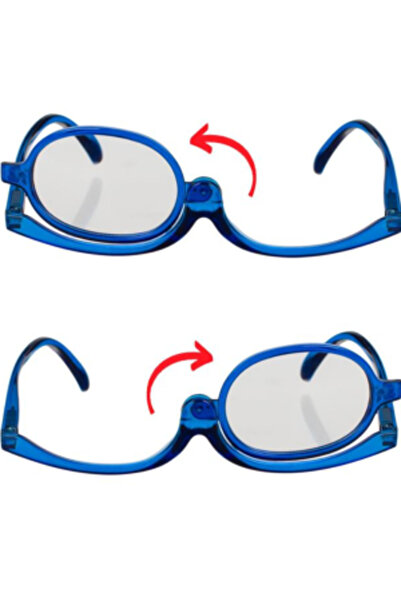 AVA Magnifying makeup glasses, 1+, blue