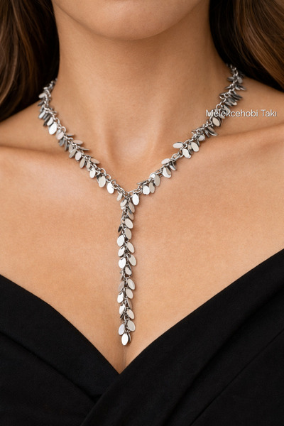 FASHION Elegant Design Y-Shaped Leaf Figured Women's Necklace