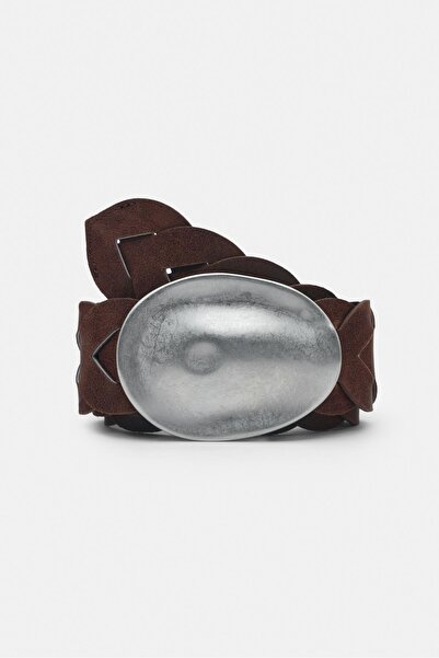 Pull & Bear Düzensiz oval tokalı kemer