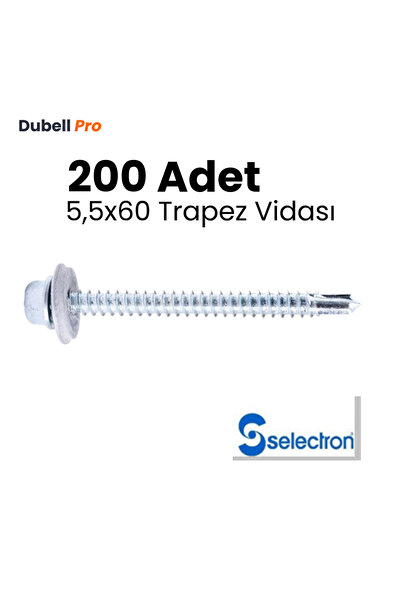 Selectron 5,5x60 Trapez Vidası (200 Adet)