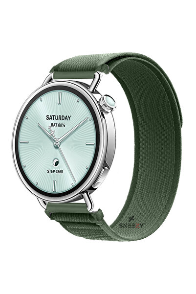 Sneezy Mi Watch S4 41mm Compatible Trail Loop Velcro Soft Fabric Stylish Strap