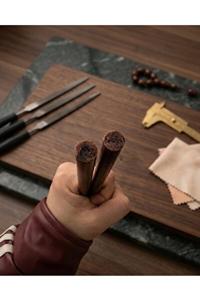 ARURTAKI Coffee White Czechoslovakian Simulated Stick Amber Prayer Beads Mate...