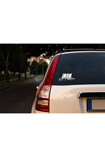 DRN DİZAYN İNAN – Hiç Fark Etmez Araç Sticker | Oto Cam Yazısı Sticker
