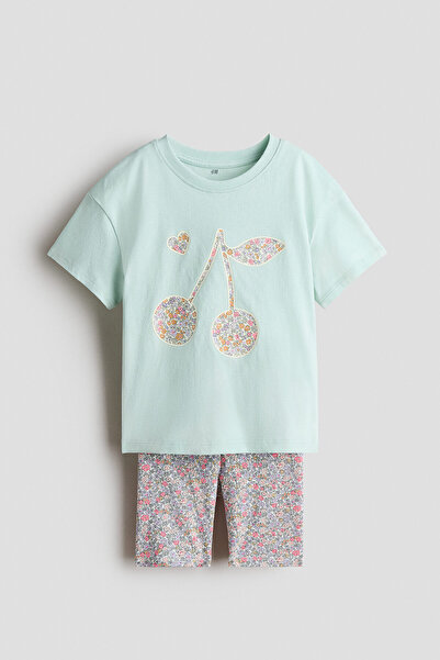 H&M 2 Parçalı Pamuklu Jarse Set