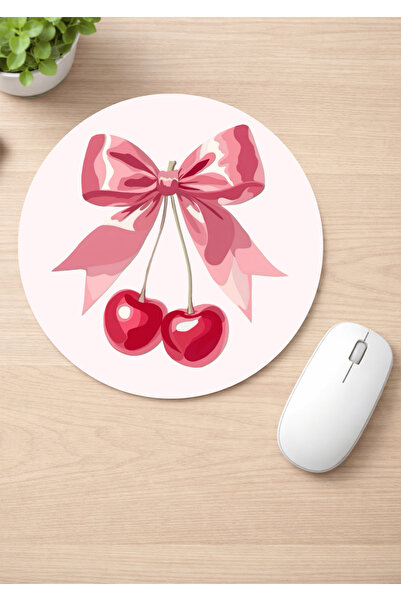 Eylül Design لوحة ماوس مستديرة مضادة للانزلاق من كيريز مطبوع، لوحة ماوس مريحة