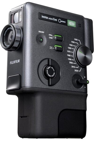 Instax FUJIFILM mini Evo Cinema Hybrid Instant Camera, Black
