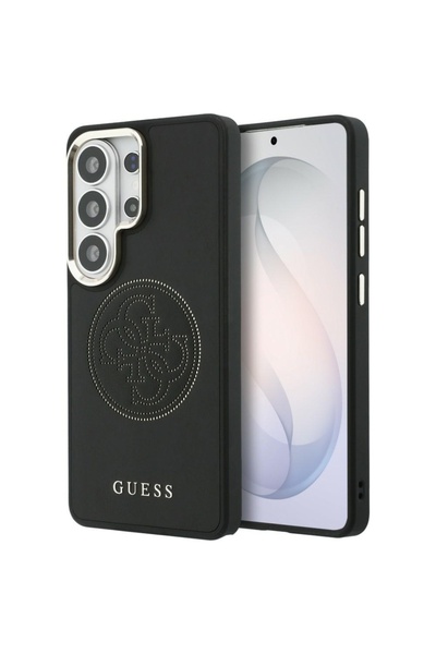 Guess Husă pentru Samsung Galaxy S26 Ultra, Logo Perforat MagSafe, Neagră