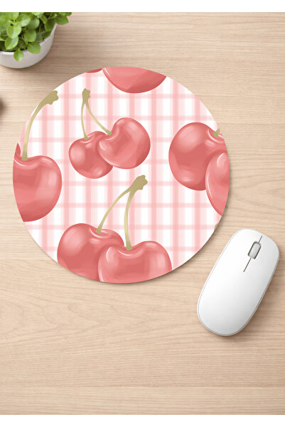 Eylül Design لوحة ماوس مستديرة مضادة للانزلاق من كيريز مطبوع، لوحة ماوس مريحة