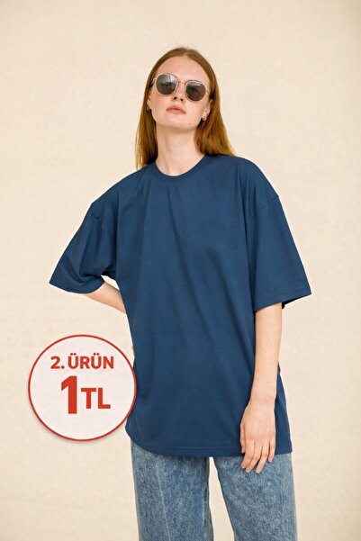 Le Touche Βασικό γυναικείο μπλουζάκι κανονικό υπερμεγέθη μπλουζάκι