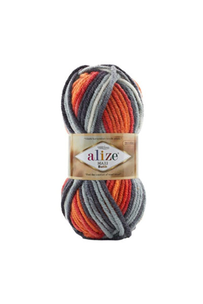 Eliza Alize Maxi Batik colored yarn - Color number 8020 SUPERLANA MAXI BATİK,...