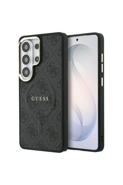 Guess Case for Samsung Galaxy S26 Ultra, 4G Embossed Ring MagSafe, Black